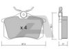 VW 1E0698451E Brake Pad Set, disc brake